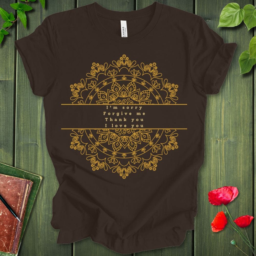 Ho'oponopono Prayer Mandala T-Shirt