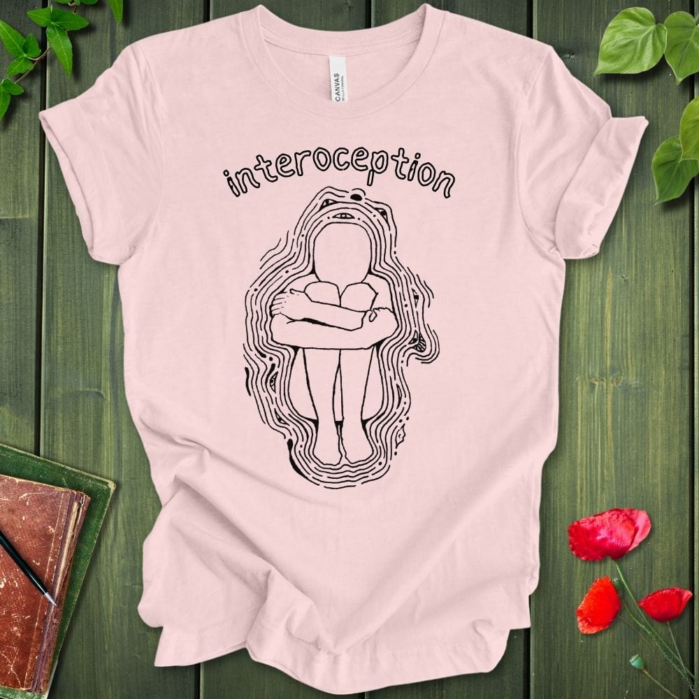 Interoception, above T-shirt