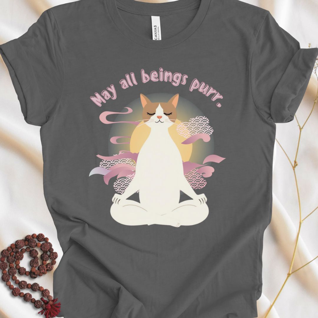 May All Beings Purr T-shirt
