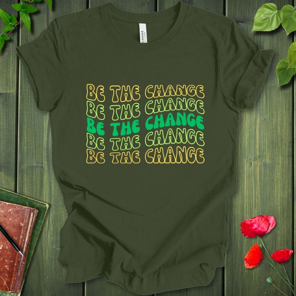 Be The Change Retro Wave T- Shirt T-Shirt