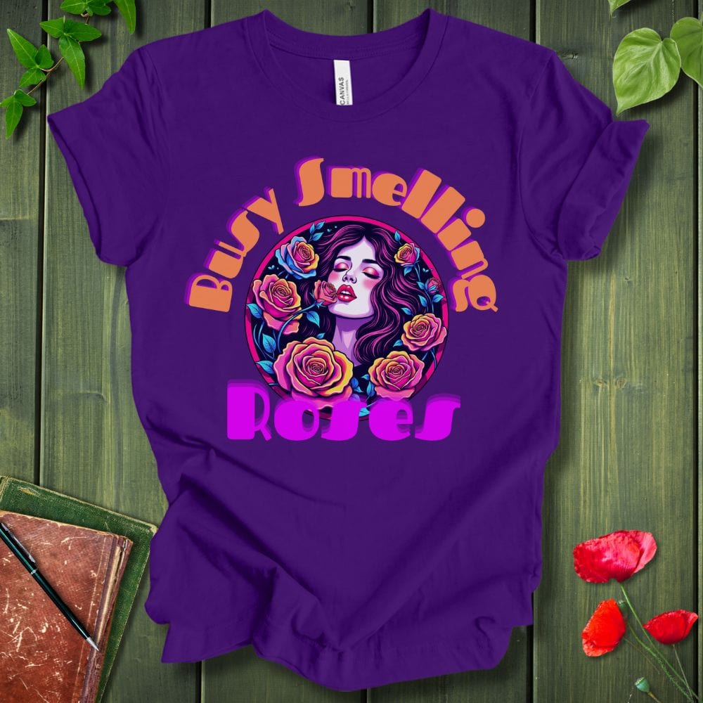 Busy smelling roses T-Shirt