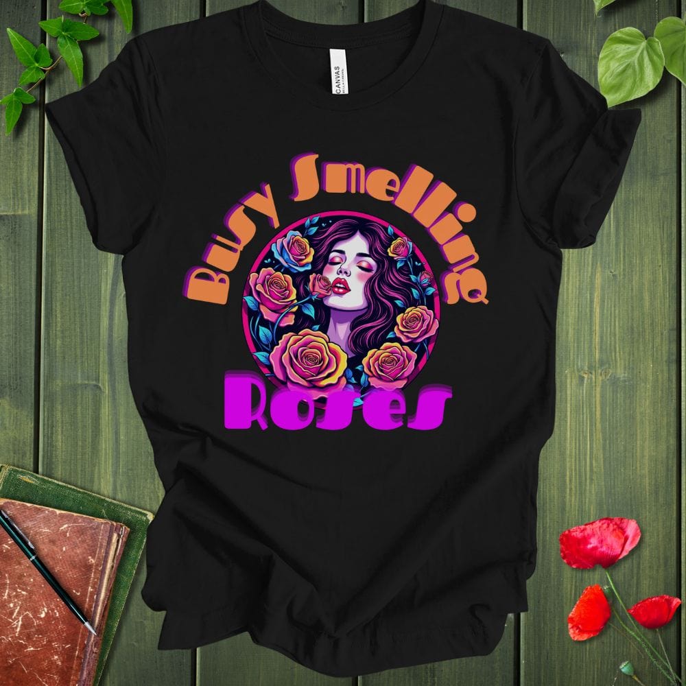 Busy smelling roses T-Shirt