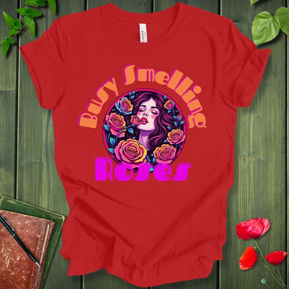 Busy smelling roses T-Shirt