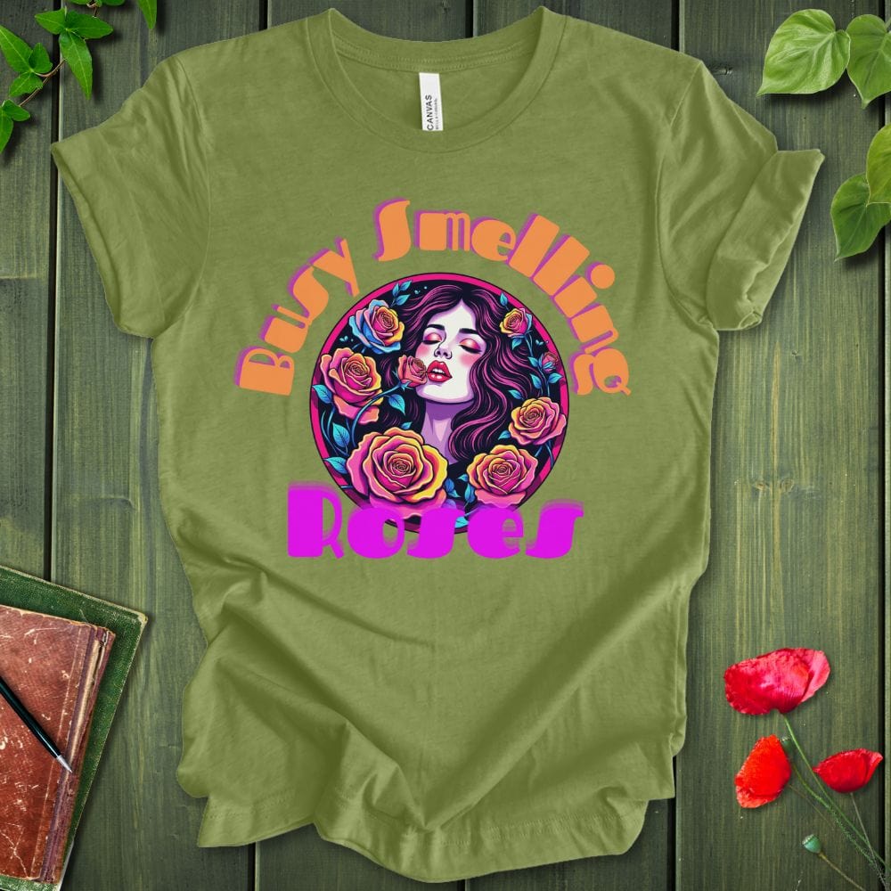 Busy smelling roses T-Shirt