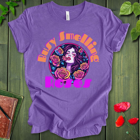 Busy smelling roses T-Shirt