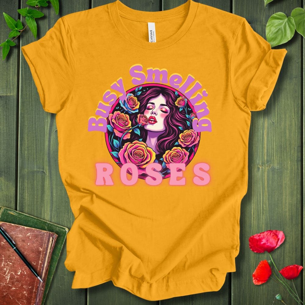 Busy smelling roses T-Shirt