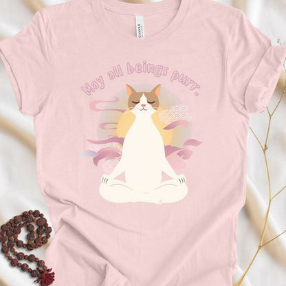 May All Beings Purr T-shirt